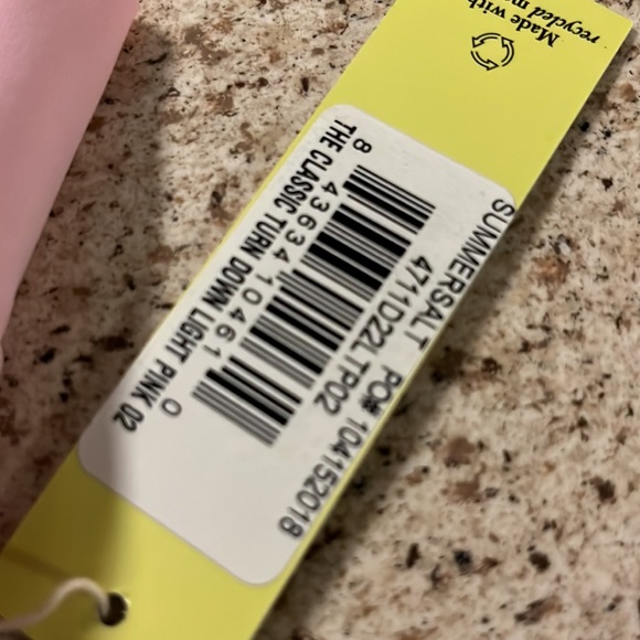 SUMMERSALT THE CLASSIC TURN DOWN BOTTOMS LIGHT PINK NWTS - Picture 5 of 5